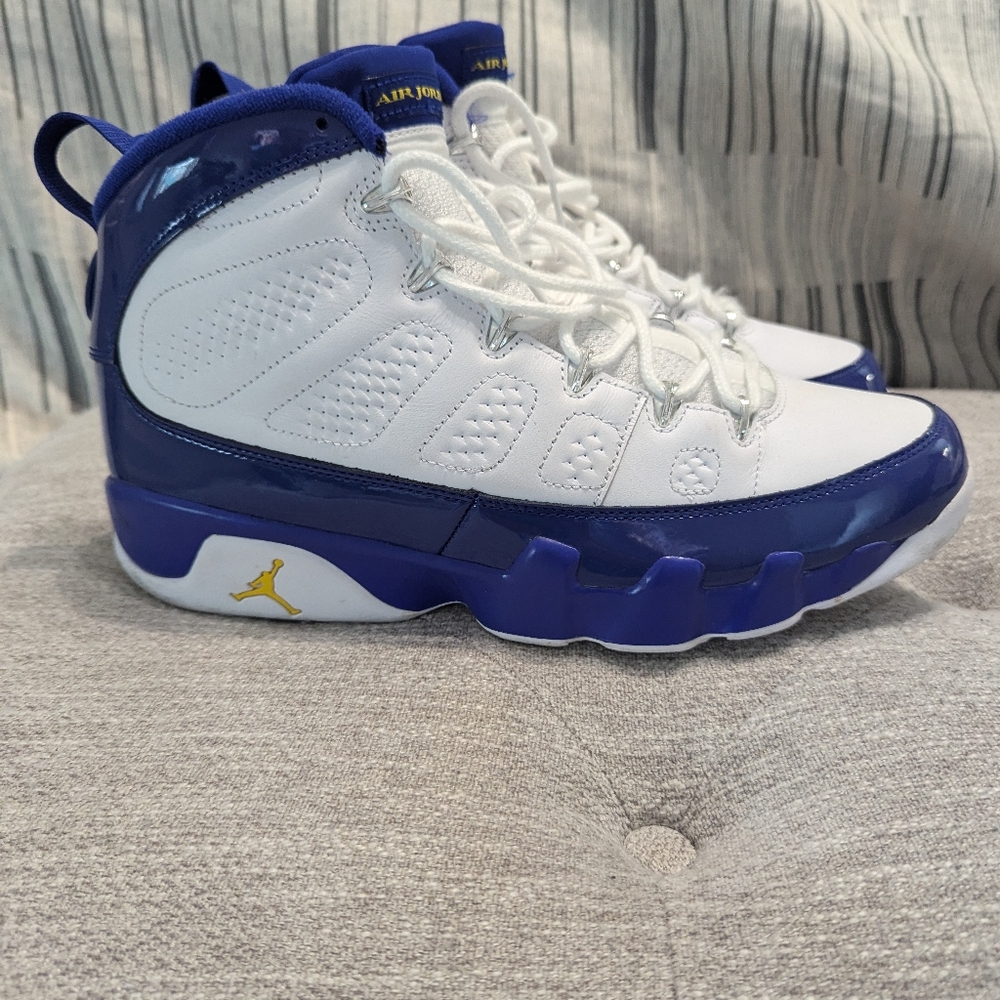 Men's Jordan 9 Retro Kobe's - White and Blue